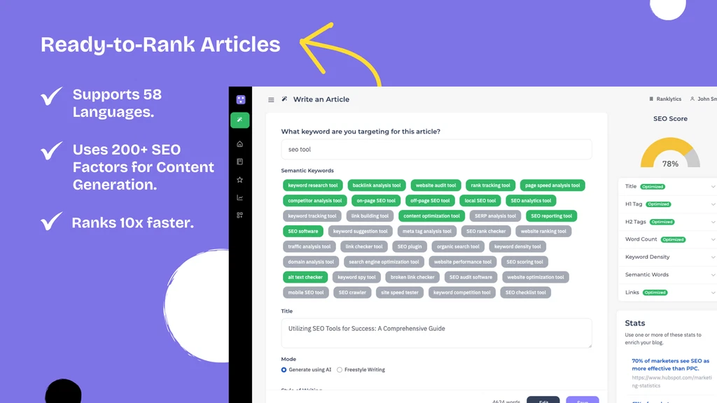 Ranklytics SEO Tool"